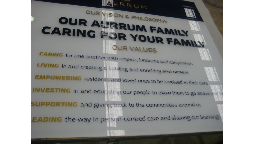 Reception Signage